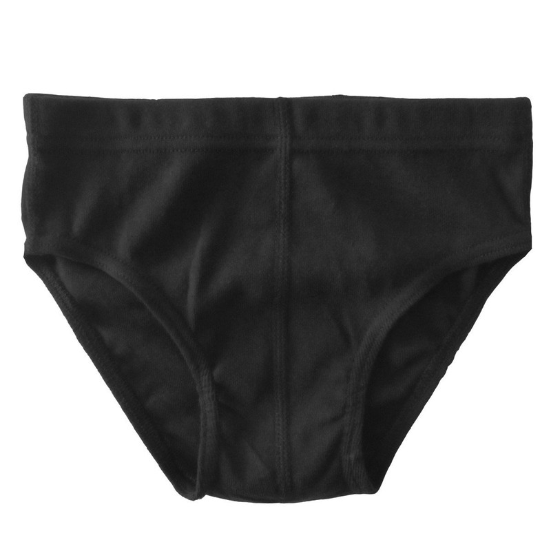 HERMKO 2850 Pack of 4 Boys' Briefs Plain 100% Organic
