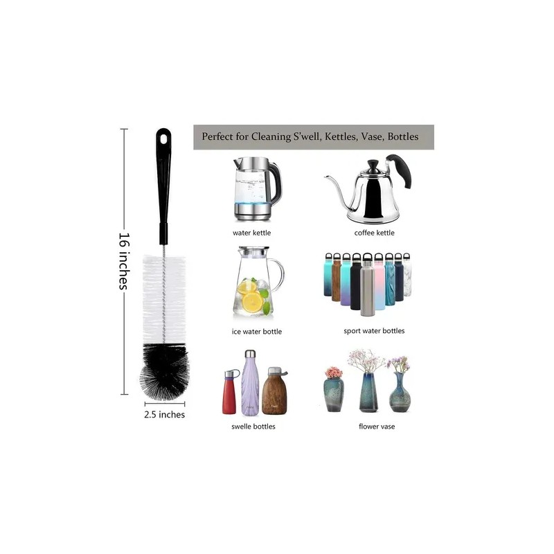 8piezas Cepillos De Limpieza Cepillos Para Botellas Bendable