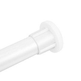 Spring Tension Rod 15 to 22 Inch,White Adjustable Short Tension Curtain Rod, 1-Inch Diameter Small Tension Rod for Sidelight Windows Kitchen Closet,No Drill, Anti-rust, White 1 Piece