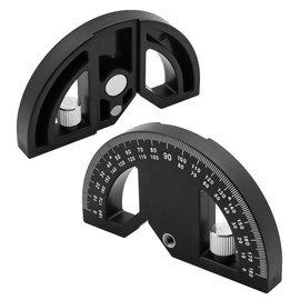 ANCLLO Precision Engineer Woodworking Rulec Woodworking Scribing Angle Ruler Angle Protractor with 300mm Stainless Steel Marking Ruler