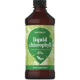 Chlorophyll Liquid Drops for Water 100mg | 473ml | Vegan Supplement | Mint Flavour | by Horbaach
