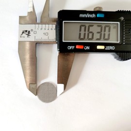 Ruilida Stainless Steel Pipe Screens 5/8 Inch 200pcs Premium Thick,0.63" Pipe Screen Filters with Metal Storage Box