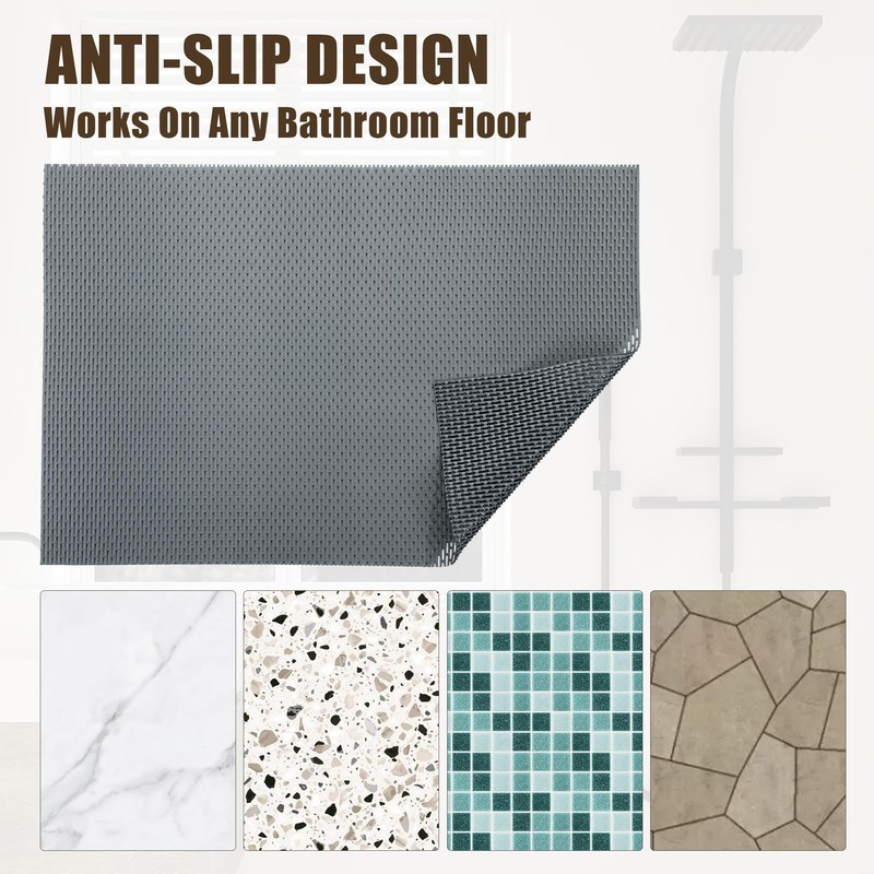 HOMBYS 47 x 32 Extra Large Shower Mat for Shower