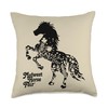 Midwest Horse Fair - floral Throw Pillow
