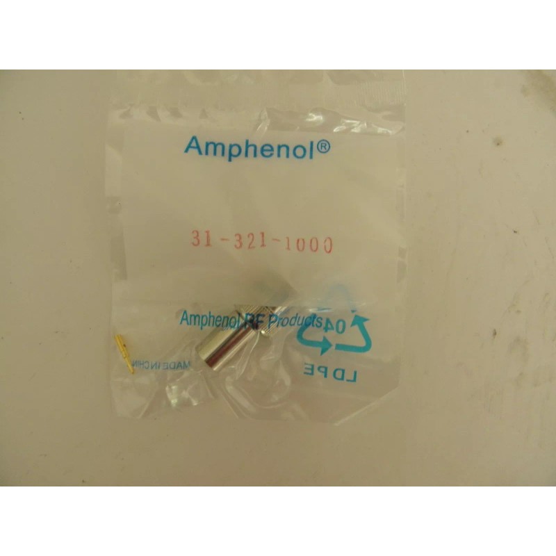 Amphenol Rf Amphenol 31-321-1000 RF Coaxial, Bnc Plug, Str, 50