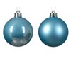 24 blue christmas baubles - sugar blue baubles christmas decorations