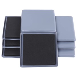 Ezprotekt Furniture Sliders for Carpet, 8 Pack 5" Furniture Movers Sliders, Heavy Duty Reusable Carpet Sliders, Furniture Glides for Sofa Bed Couch Fridge, Move Your Item Easy & Safely (Light Blue)