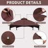 SCOCANOPY Brown Replacement Top Compatible with Lowe's Allen Roth 10X12