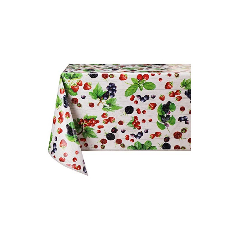 Vinylla Summer Fruit Easy Wipe Clean Vinyl Tablecloth