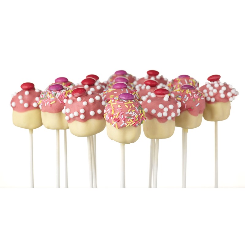 KitchenCraft Sweetly Does It Cake Pop Sticks, Paper, White, Pack