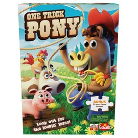One Trick Pony with Bonus 24-Piece Jigsaw Puzzle | Goliath Games | Kids Action Games | For 2-5 Players | Ages 4+
