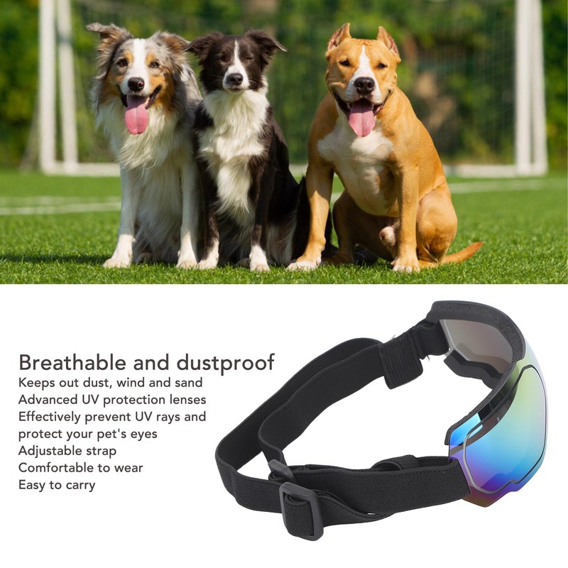 Dog Goggles Windproof UV Protection Dog Sunglasses for Medium Large
