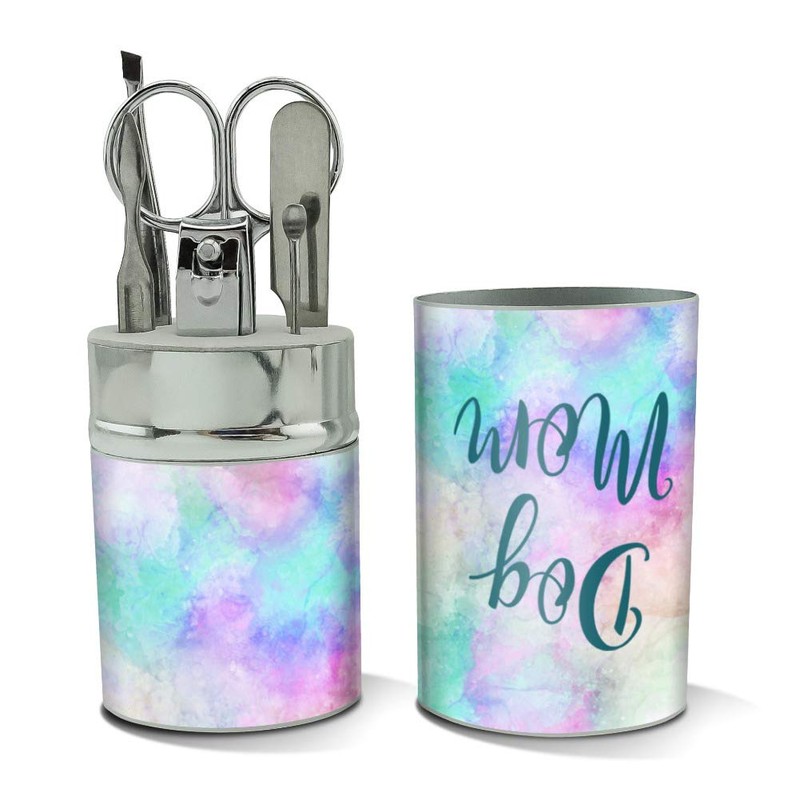 Dog Mom Stainless Steel Manicure Pedicure Grooming Beauty Care Travel