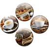 Fridge Magnets Coffee Cups Set of 4 Magnets for Magnetic