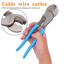 Taukealugs Battery Cable wire Lug Crimping Tool for AWG 8-1/0 terminals with Cable Cutter