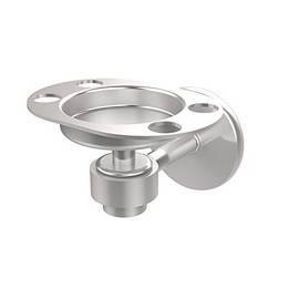 Allied Brass 7126-SCH Satellite Orbit One Tumbler and Toothbrush Holder, Satin Chrome