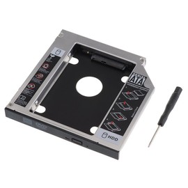 chenyang Universal 9.5mm SATA to SATA 2nd SSD HDD Hard Drive Caddy Adapter Tray Enclosures for Laptop Optical Drive Slot