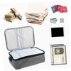 Ciieeo Fireproof Storage Box Cationic Fabric Id Folder Multi-layer Office
