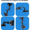 4 Pcs Adjustable Documents Holders, Flexible Double Head Foldable Rotatable