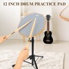 Drum Practice Pad Snare Drum Stand Set 12 In With