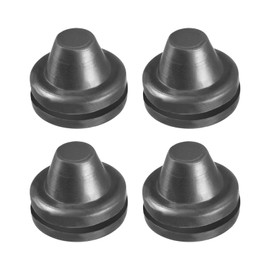 Rebower Rubber Grommet Wire Protectors for Home Office Industrial 14mm Diameter/Black / Pack of 4