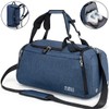 Sports Duffle Bag with Shoes Compartment and Wet Pocket, 42L