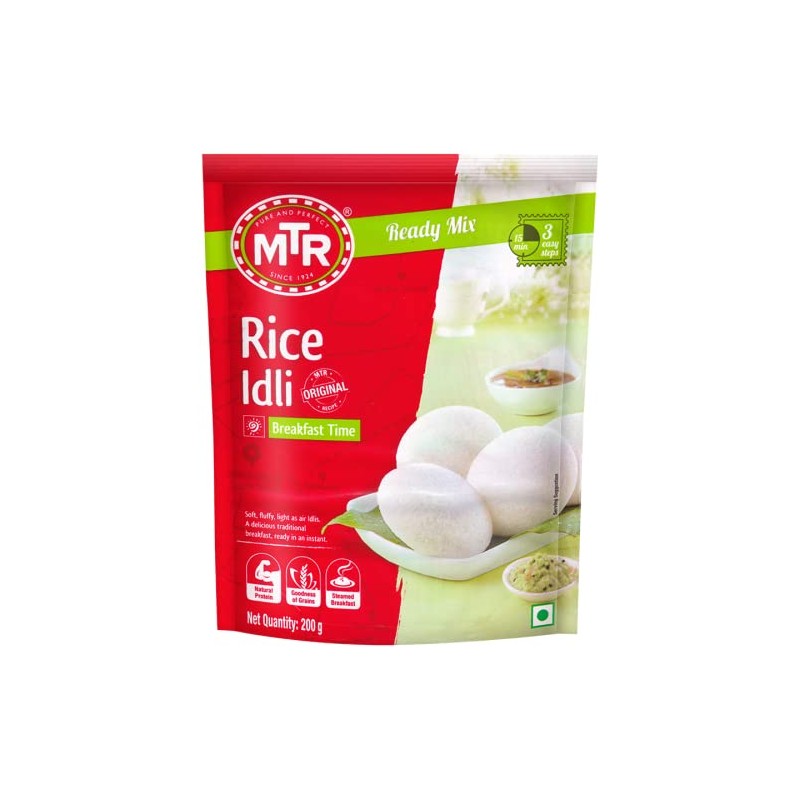 MTR Rice Idli Mix 200g (Pack of 2) – Breakfast