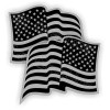 Unbranded/Generic 2 Black Ops American Flag Hard Hat Stickers Flags