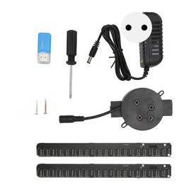 3D Hologram Fan 16.5 Inch 2000X224 WiFi 3D Projector with 224 LED Light Beads for Business Advertising 100-240V (EU Plug)