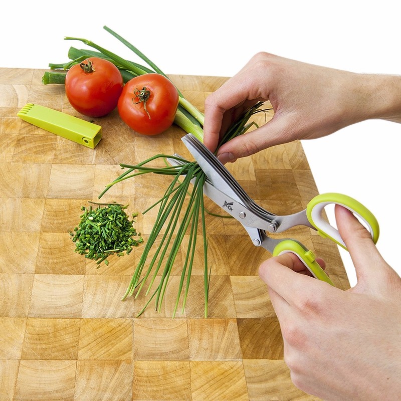 Abllore New Herb Scissors Set-5 Blade Kitchen Scissors Multipurpose Culinary