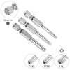 sourcing map 3pcs TT20-TT27 Star 7 Point Screwdriver Bit 1/4"