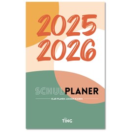 TING School Planner 2025/2026, School Calendar 25/26 & Homework Book, Calendar 2025 2026 for Teenagers & Middle Level, Planner with QR Codes & Quotes, 28.3 x 18.2 cm