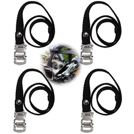 UngVeil 4 Pieces Toe Clips Straps Tape Bike Pedal Straps for Exercise Spin Bike Outdoor Bicycles Outdoor Cycling and Indoor Stationary Bike DIY