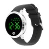 Men Digital Watch Round Color Screen Waterproof Backlit Ultra Thin
