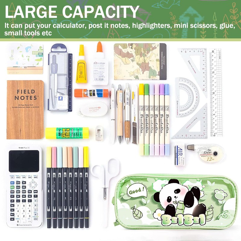 MLPKOI Clear Mesh Pencil Case Pouch, Large School Pencil Case