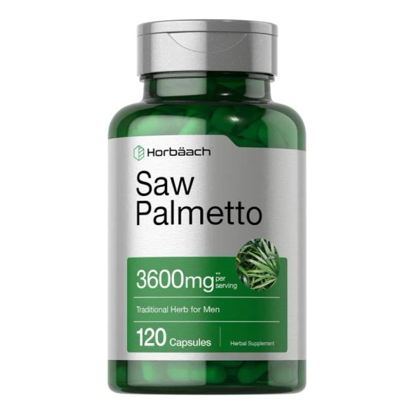 Saw Palmetto 3600mg 120 Caps Horbaach Ayuda Prostata Palma E
