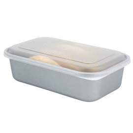 Restaurantware Futura 33.8 Ounce Meal Prep Containers With Lids 100 Microwavable To Go Containers - Inserts Sold Separately Disposable Silver Plastic Food Containers With Lids