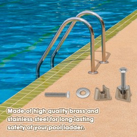 upuuup inground Pool Ladder Anchors 2 Pack | Replacement Perma-Cast PW-4C Hanover No 40 Wedge