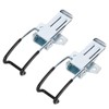 2 Pack Stainless Steel Buckle Lock Cast Hinge Curved Industrial