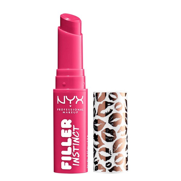 NYX PROFESSIONAL MAKEUP Filler Instinct Plumping Lip Color, Lip Balm - Juicy Pout (Cherry Red)