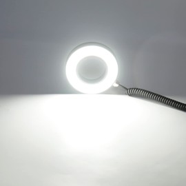 EVTSCAN 10W Ring LED Working Light, Strong Magnetic Adsorption, for Lathe CNC Milling Drill Press and Workbench, AC 110 to 240V with US Plug
