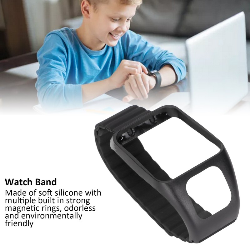 Silicone Magnetic Watch Band Watch Replacement Strap Adjustable Watch Wristband