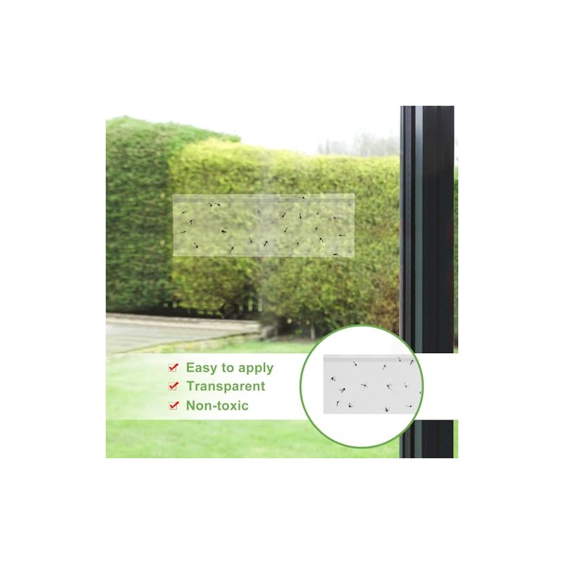 150 Pack Window Fly Trap, Fruit Fly Traps Indoors, Fly