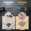 6 PCS Countersink Drill Bit Set, 5 PCS Quick Change