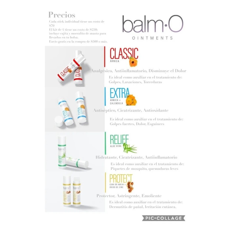 Balmo Árnica En Barra, Árnic, Caléndula, Aloe, Óxido De Zinc