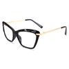 FEISEDY Crystal Cat Eye Reading Glasses Blue Light Blocking Reader