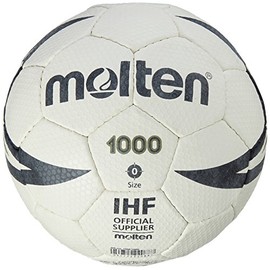 Molten IHF Approved Club/School Handball - White/Black, Size 0