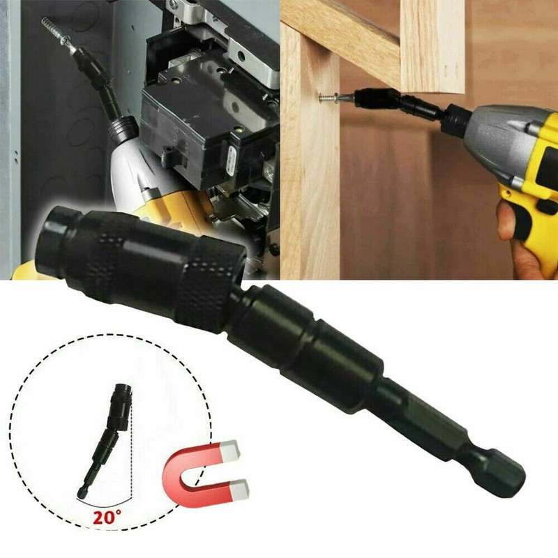 Magnetic Pivot Drill Bit Holder Steel Impact Pivoting Swivel Screw