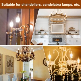 Patikil E12 LED Light Bulb Socket, 10Pcs Candelabra Base Socket Replacement, Chandelier