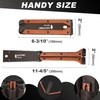 HAUTMEC 6-Inch Japanese Pull Saw, Double-Edged Folding Hand Saw with